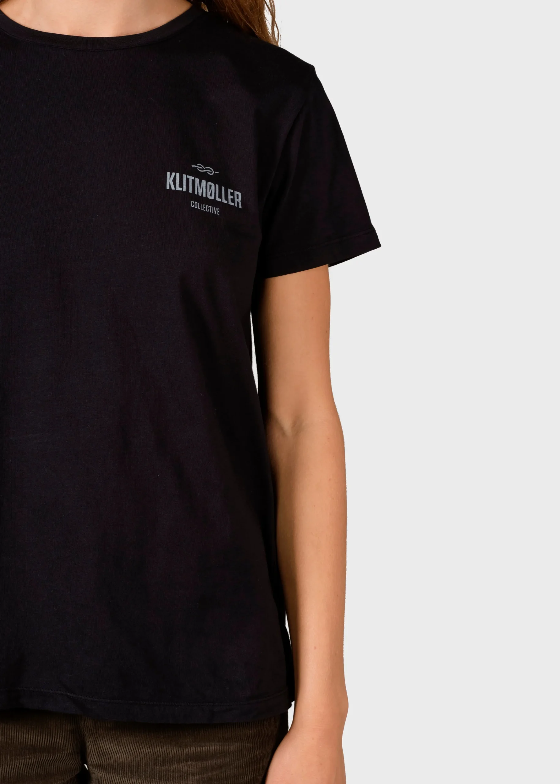 Klitmoller Collective T-shirts-Womens small logo tee - Black