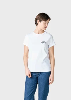 Klitmoller Collective T-shirts-Womens small logo tee - White Black